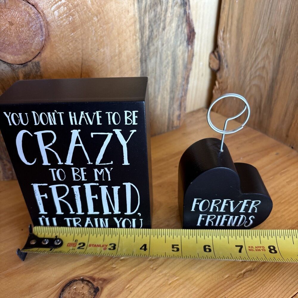 Forever Friends Block Sign And Photo Block New Box Set - Picture 5 of 10